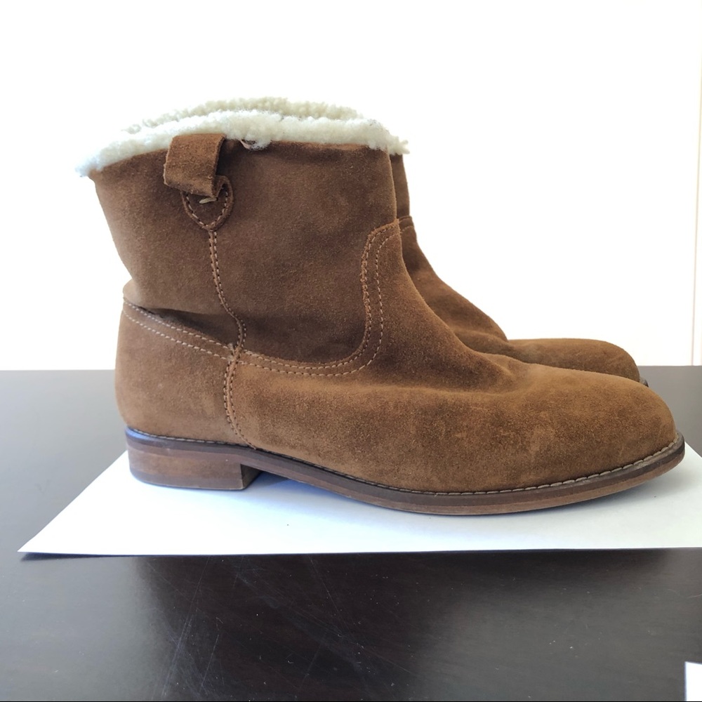 Madewell suede bootie 6.5